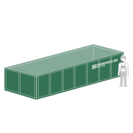 Abrollcontainer offen flach Degenkolbe Recycling GmbH