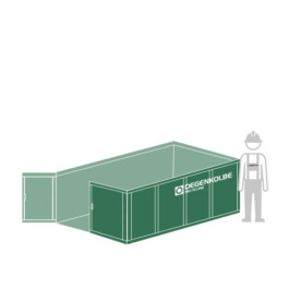 Transportmulde mit Türen Degenkolbe Recycling GmbH