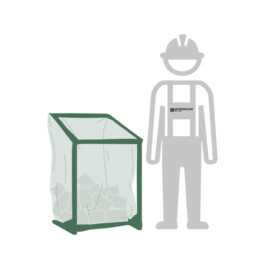 Big-Bag Schüttgut mit Sackständer Degenkolbe Recycling GmbH